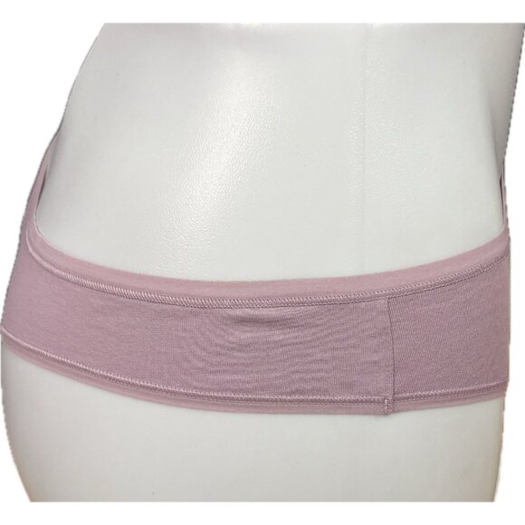 Jockey Generation XXL Logo Pink-Tan-Lilac Organic Cotton Stretch Thong Panties - Picture 5 of 8